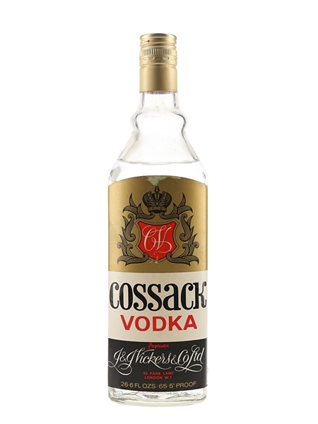 Cossack Vodka Bottled 1960s-1970s 75.7cl / 37.5%