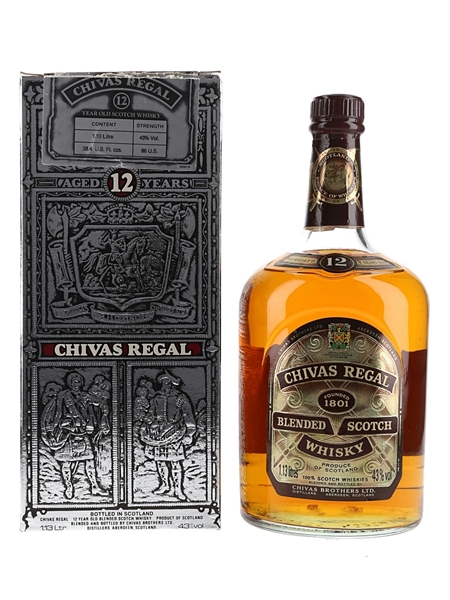 Chivas Regal 12 Year Old Bottled 1980s - Duty Free 113cl / 43%