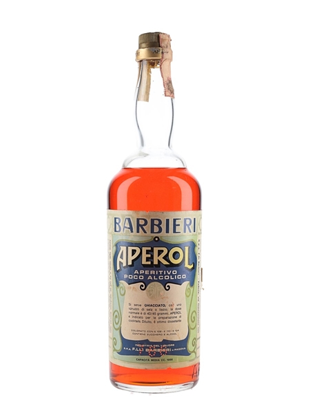 Aperol Barbieri Bottled 1960s-1970s 100cl / 11%