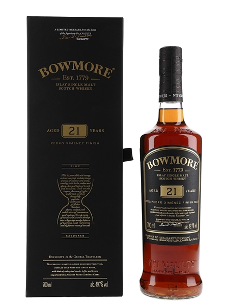 Bowmore 21 Year Old Pedro Ximenez Finish Global Travel Retail 70cl / 49.7%