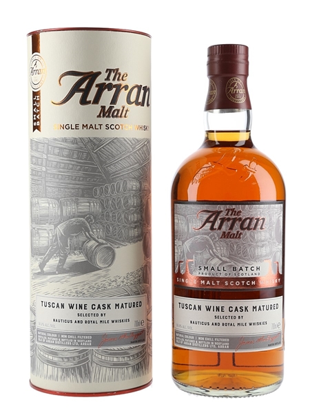 Arran Tuscan Wine Cask Matured Bottled 2018 - Nauticus & Royal Mile Whiskies 70cl / 58.6%