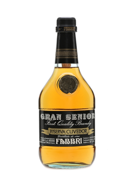 Fabbri Gran Senior Brandy Bottled 1970s 70cl / 40%