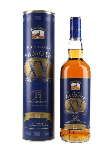 Famous Grouse 15 Year Old Bill McLaren's Famous XV World Rugby Select 70cl / 40%