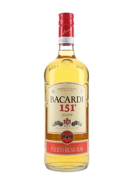 Bacardi 151 Puerto Rican Rum  100cl / 75.5%