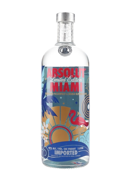 Absolut Miami Limited Edition Passionfruit & Orange Blossom 100cl / 40%