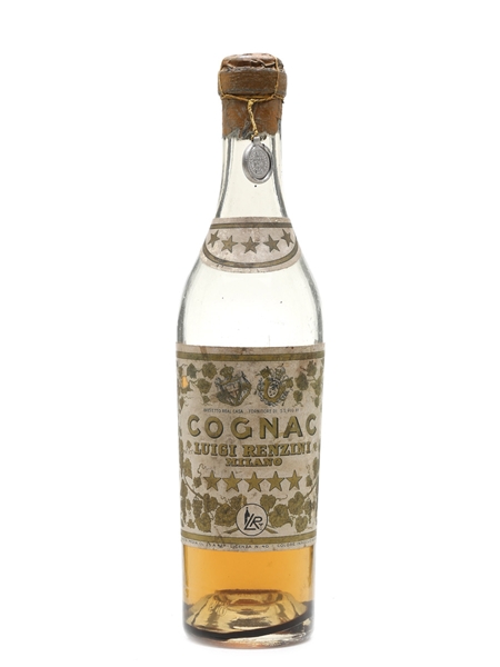 Luigi Renzini 5 Star Cognac Brandy Bottled 1940s 35cl / 42%