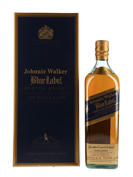 Johnnie Walker Blue Label Bottled 1990s - Lebanese Market 75cl / 43%