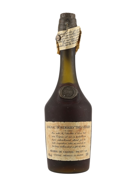 Chateau Paulet Borderies Tres Vielles Cognac Reserve De Chateau Paulet - Bottled 1970s-1980s 70cl / 47%