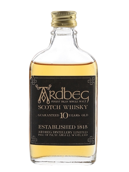 Ardbeg 10 Year Old Bottled 1970s 5cl