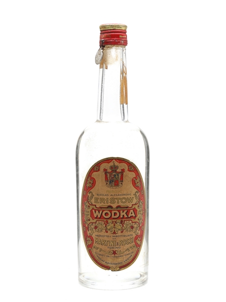 Eristow Vodka Bottled 1950s - Martini & Rossi 75cl / 40%