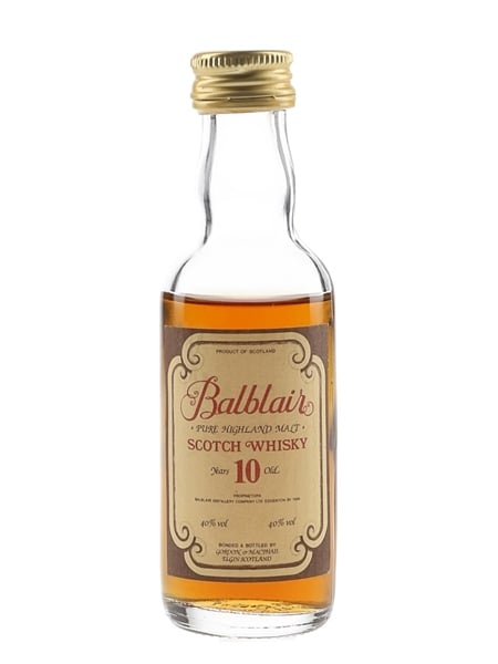 Balblair 10 Year Old Bottled 1980s-1990s - Gordon & MacPhail 5cl / 40%