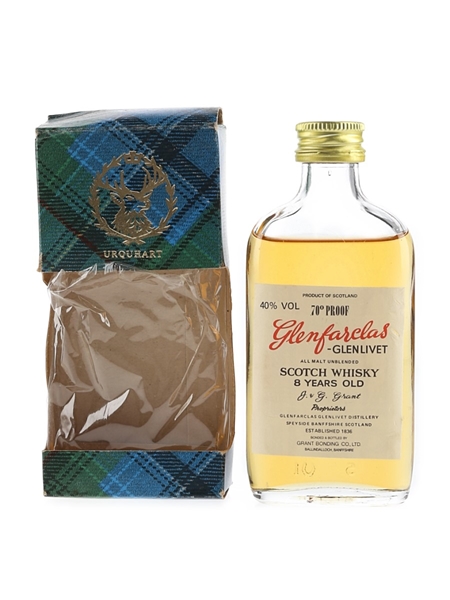 Glenfarclas Glenlivet 8 Year Old 70 Proof Bottled 1970s-1980s 5cl / 40%