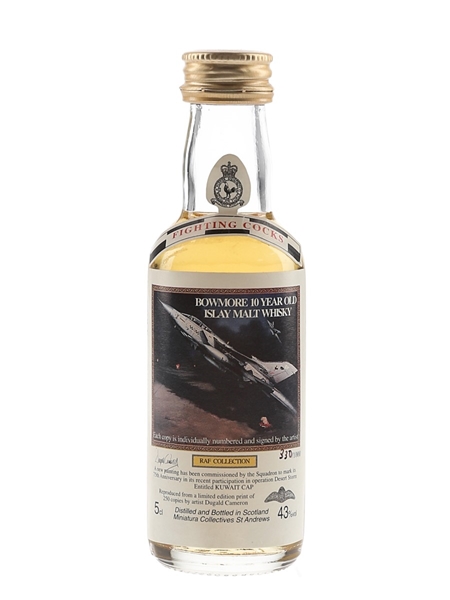 Bowmore 10 Year Old RAF Collection Miniatura Collectives - Fighting Cocks 5cl / 43%