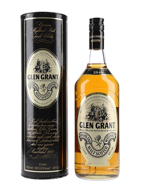 Glen Grant Bottled 1980s - Duty Free 100cl / 43%