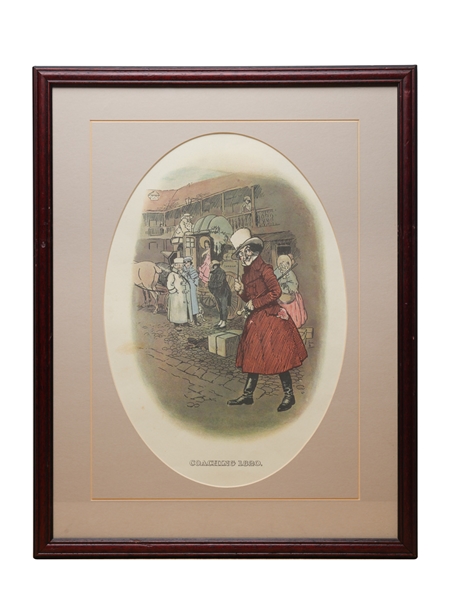 Johnnie Walker Sporting Print - Coaching 1820 Early 20th Century - Tom Browne 48cm x 37cm