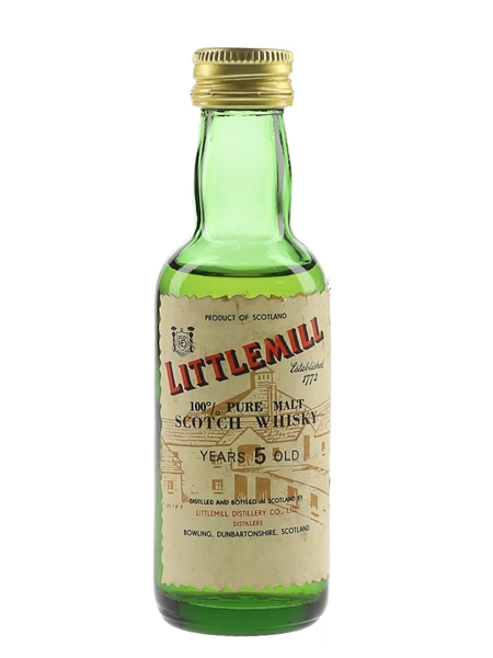 Littlemill 5 Year Old Bottled 1980s 5cl