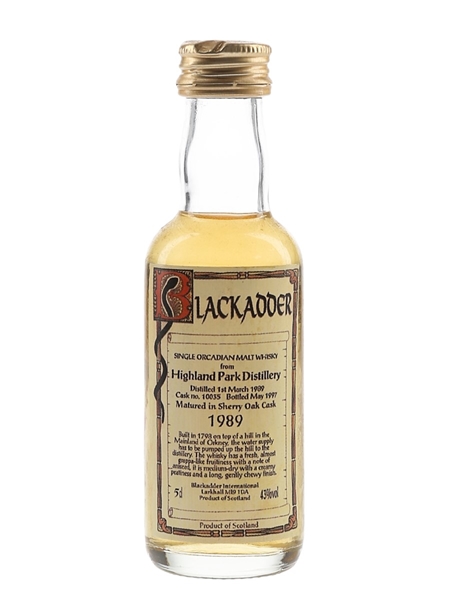 Highland Park 1989 Bottled 1997 - Blackadder International 5cl / 43%