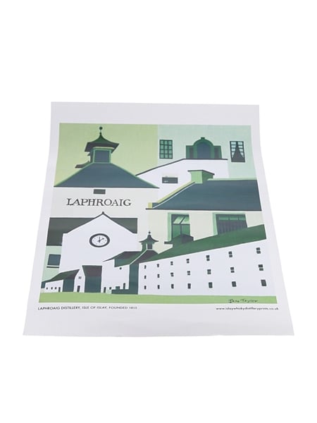 Laphroaig Distillery Print Jane Taylor 29.5cm x 42cm