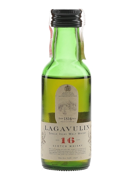 Lagavulin 16 Year Old Bottled 1980s-1990s - White Horse Distillers 5cl / 43%