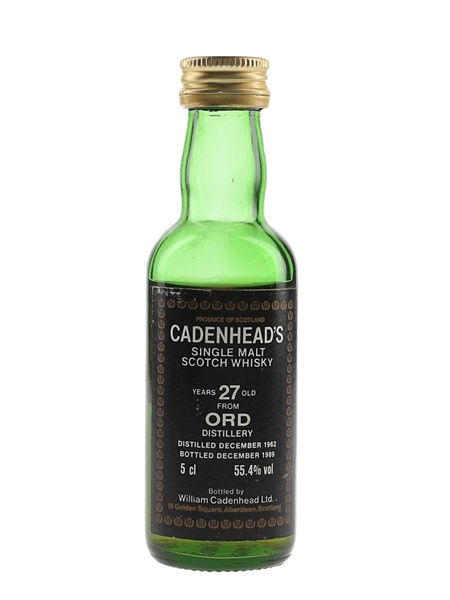 Ord 1962 27 Year Old Bottled 1989 - Cadenhead's 5cl / 55.4%