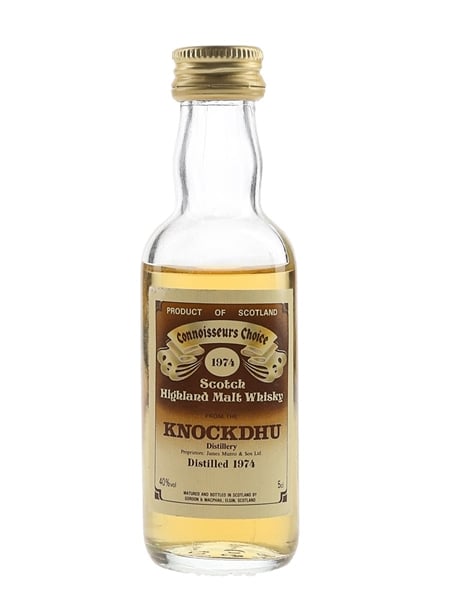 Knockdhu 1974 Connoisseurs Choice Bottled 1980s - Gordon & MacPhail 5cl / 40%