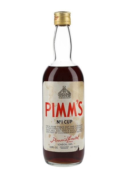 Pimm's No.1 Cup Bottled 1970s 75.7cl / 31.4%