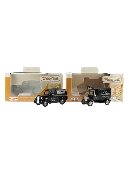 Glenfiddich Model Z & Model T Ford Vans Lledo Collectibles - The Bygone Days Of Road Transport 8cm x 5cm x 3.5cm