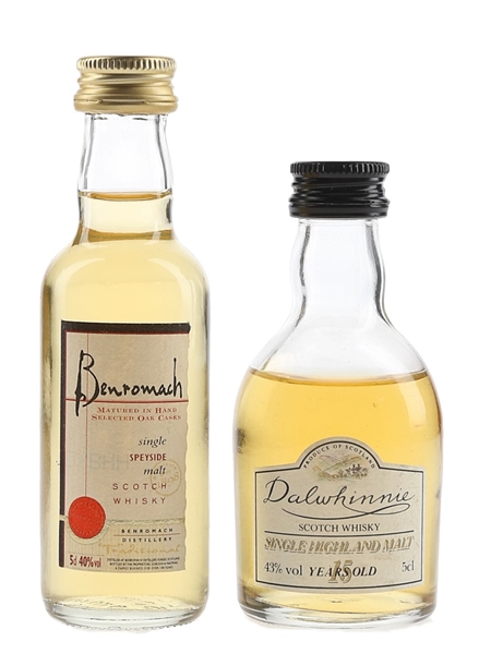 Benromach & Dalwhinnie 15 Year Old  2 x 5cl