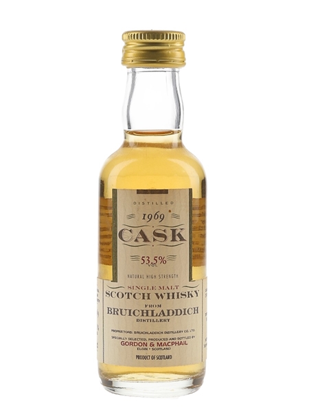 Bruichladdich 1969 Cask Strength Bottled 1999 - Gordon & MacPhail 5cl / 53.5%