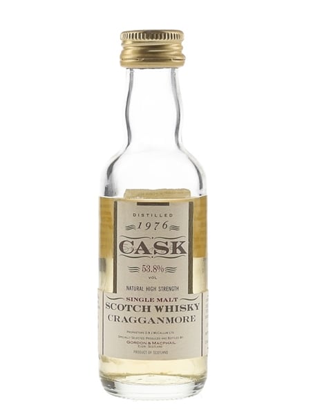 Cragganmore 1976 Cask Strength Bottled 1993 - Gordon & MacPhail 5cl / 53.8%