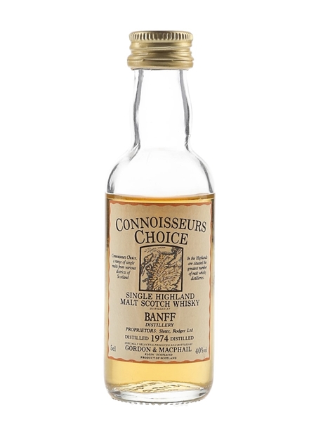 Banff 1974 Connoisseurs Choice Bottled 1990s - Gordon & MacPhail 5cl / 40%