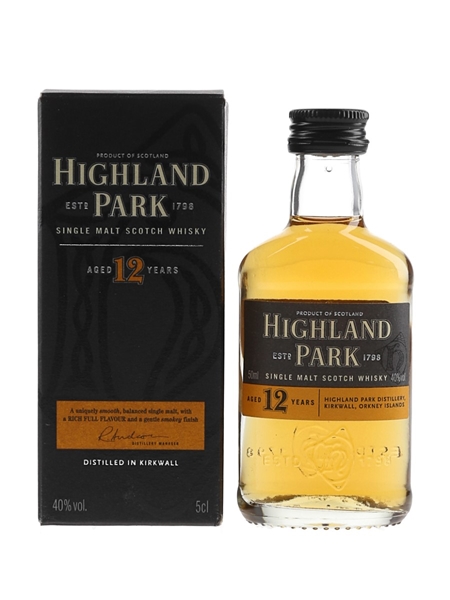 Highland Park 12 Year Old Bottled Pre 2012 5cl / 40%