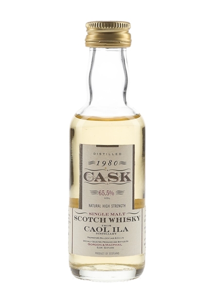 Caol Ila 1980 Cask Strength Bottled 1993 - Gordon & MacPhail 5cl / 65.5%