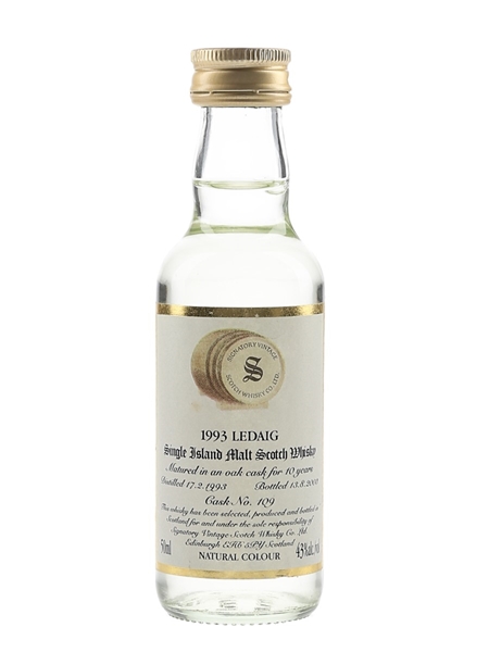 Ledaig 1993 10 Year Old Bottled 2003 - Signatory Vintage 5cl / 43%