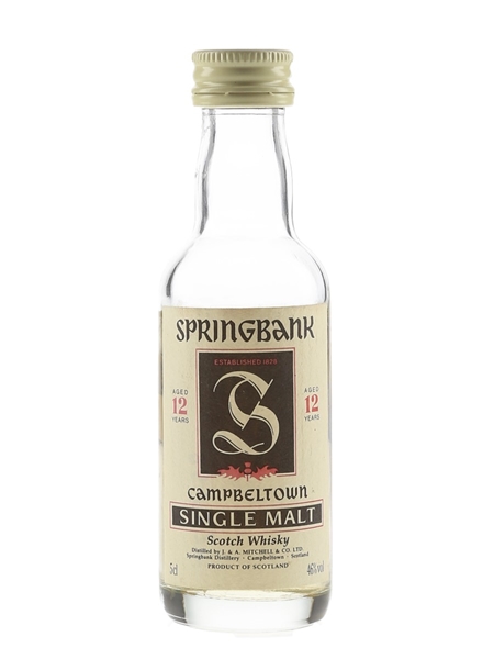 Springbank 12 Year Old Bottled 1990s 5cl / 46%