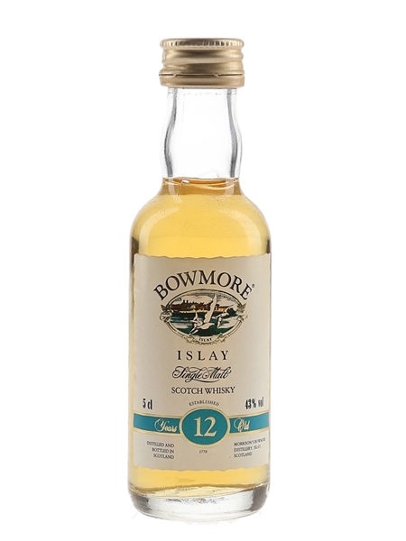 Bowmore 12 Year Old Bottled 1990s 5cl / 43%