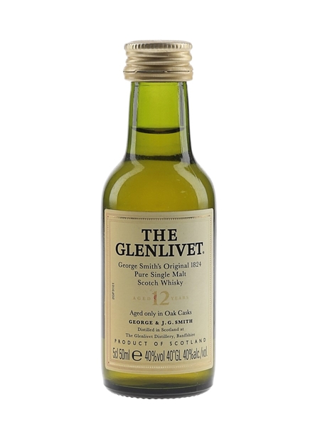 Glenlivet 12 Year Old Bottled 1990s 5cl / 40%