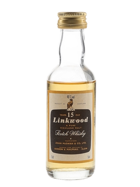 Linkwood 15 Year Old Bottled 1990s - Gordon & MacPhail 5cl / 40%