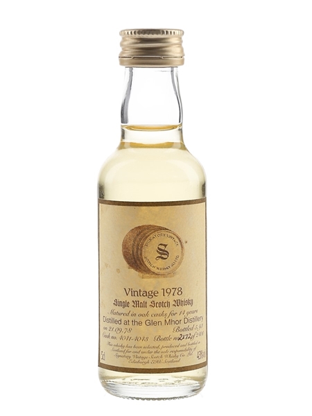 Glen Mhor 1978 14 Year Old Bottled 1993 - Signatory Vintage 5cl / 43%