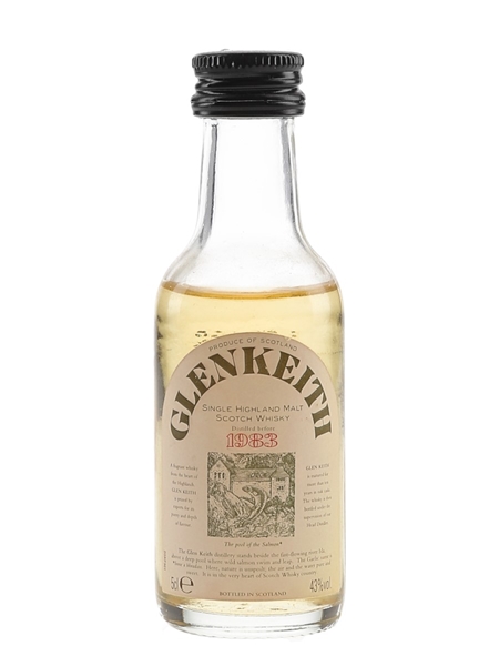 Glen Keith Distilled Before 1983 Bottled 1990s 5cl / 43%