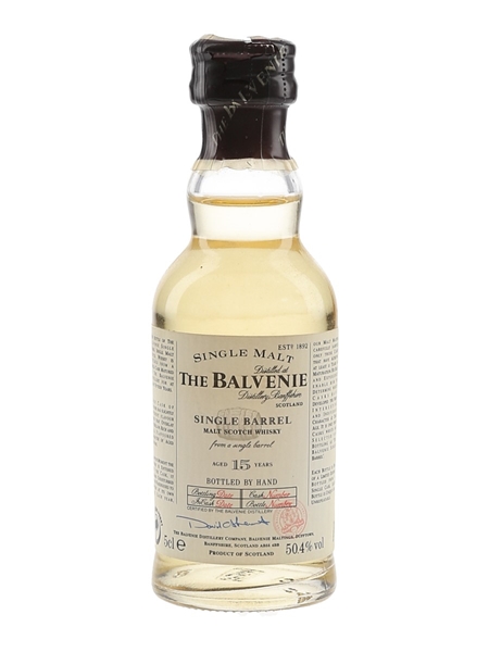 Balvenie 15 Year Old Single Barrel Bottled 1990s-2000s 5cl / 50.4%