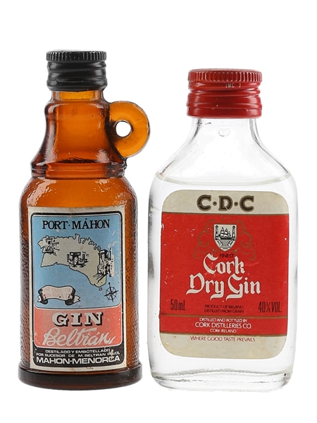 Cork & Mahon Dry Gin  2 x 5cl / 40%