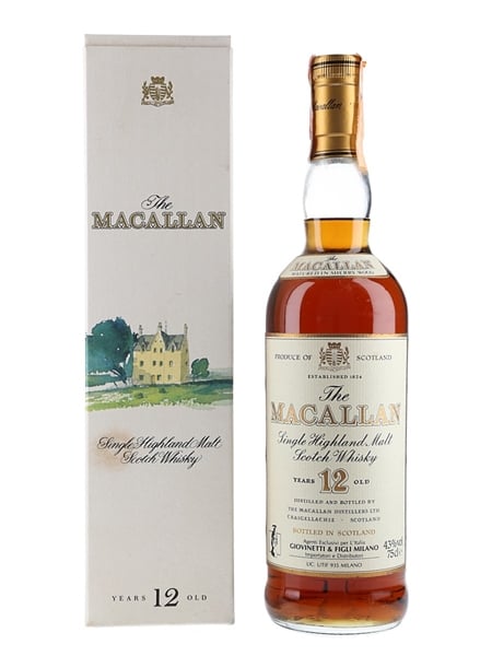 Macallan 12 Year Old Bottled 1980s-1990s - Giovinetti 75cl / 43%