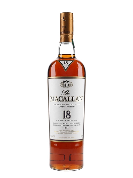 Macallan 18 Year Old Annual 2016 Release - Edrington Americas 75cl / 43%