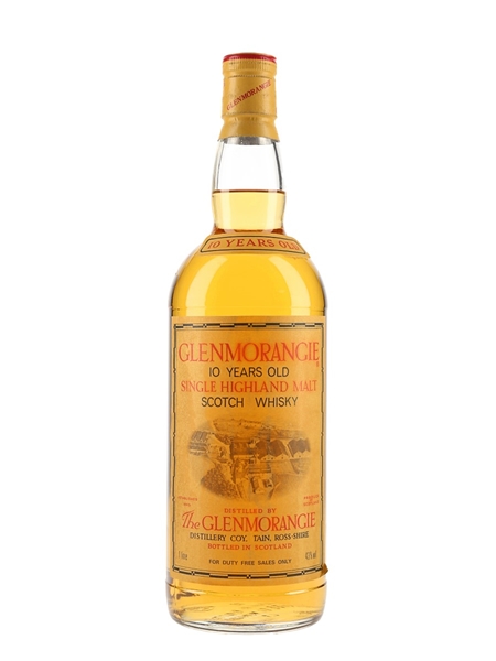 Glenmorangie 10 Year Old Bottled 1980s - Duty Free 100cl / 43%