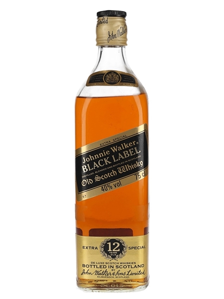 Johnnie Walker Black Label 12 Year Old Bottled 1980s 75cl / 40%