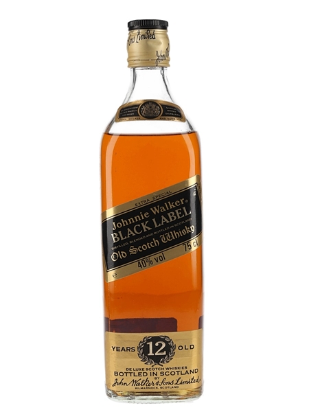 Johnnie Walker Black Label 12 Year Old Bottled 1980s 75cl / 40%