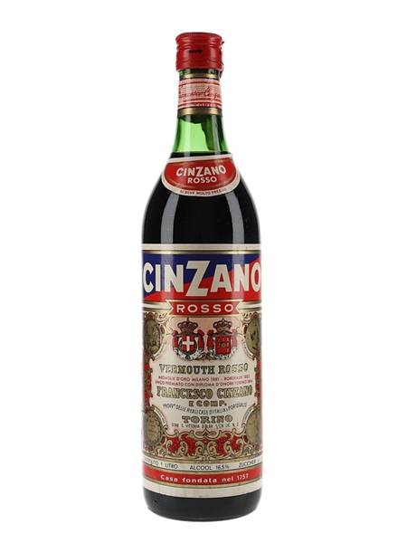 Cinzano Rosso Vermouth Bottled 1970s 100cl / 16.5%