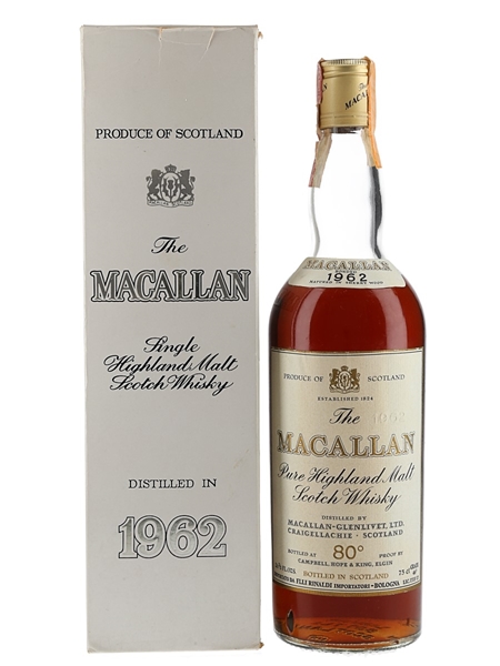 Macallan 1962 Campbell, Hope & King Bottled 1970s - Rinaldi 75cl / 46%