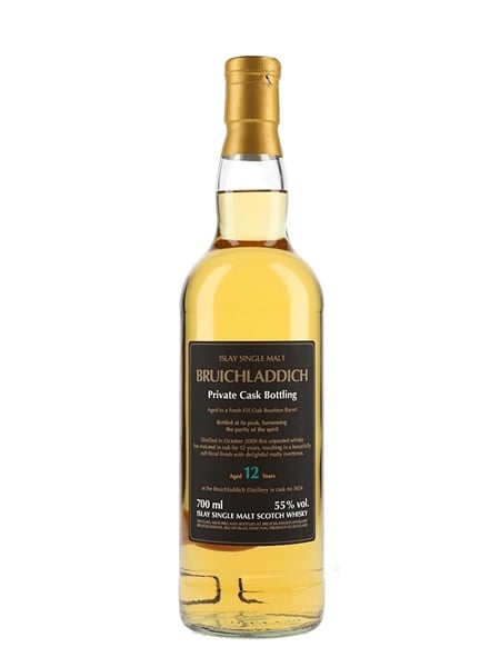 Bruichladdich 2009 12 Year Old Cask 3624 Private Cask Bottling 70cl / 55%